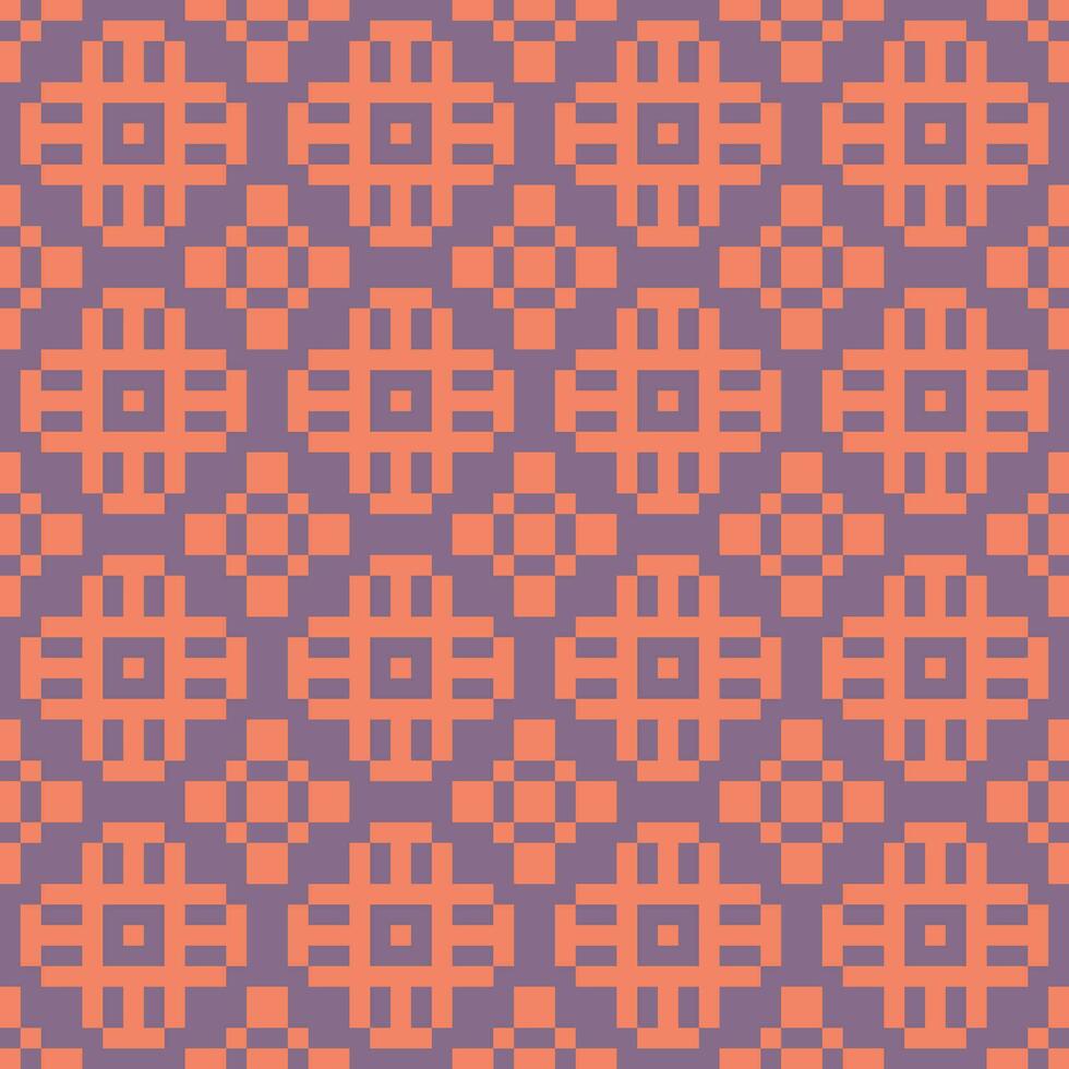 an orange and purple pattern with squares vector