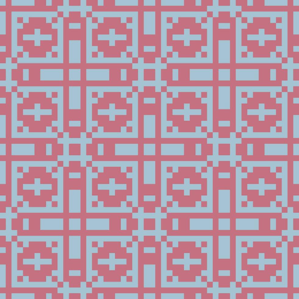 a pink and blue geometric pattern vector