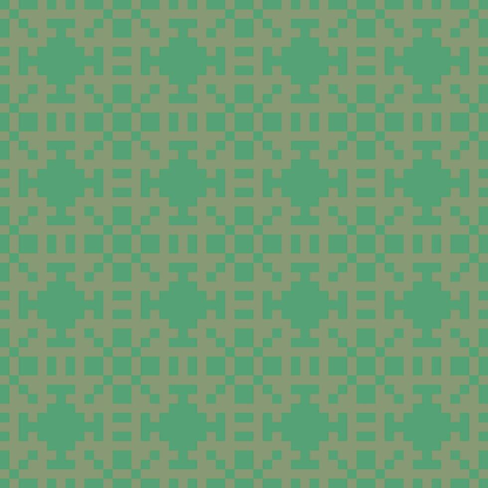 a green and brown checkered pattern vector