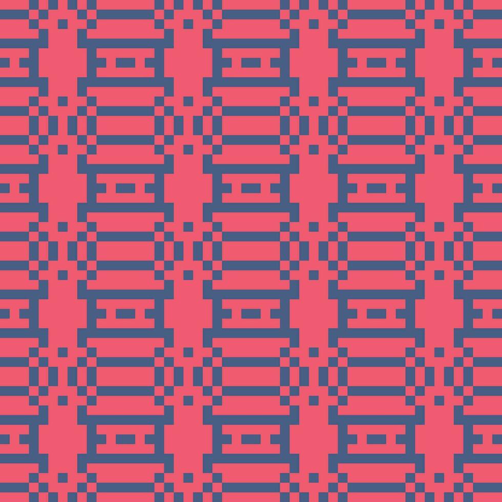 a pink and blue pattern with squares vector