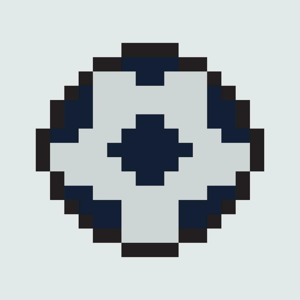 pixel art ball vector