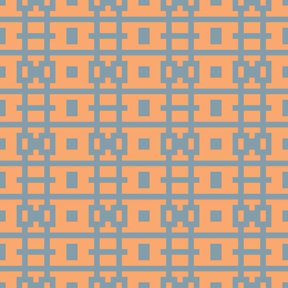 a pattern of squares in orange and gray vector