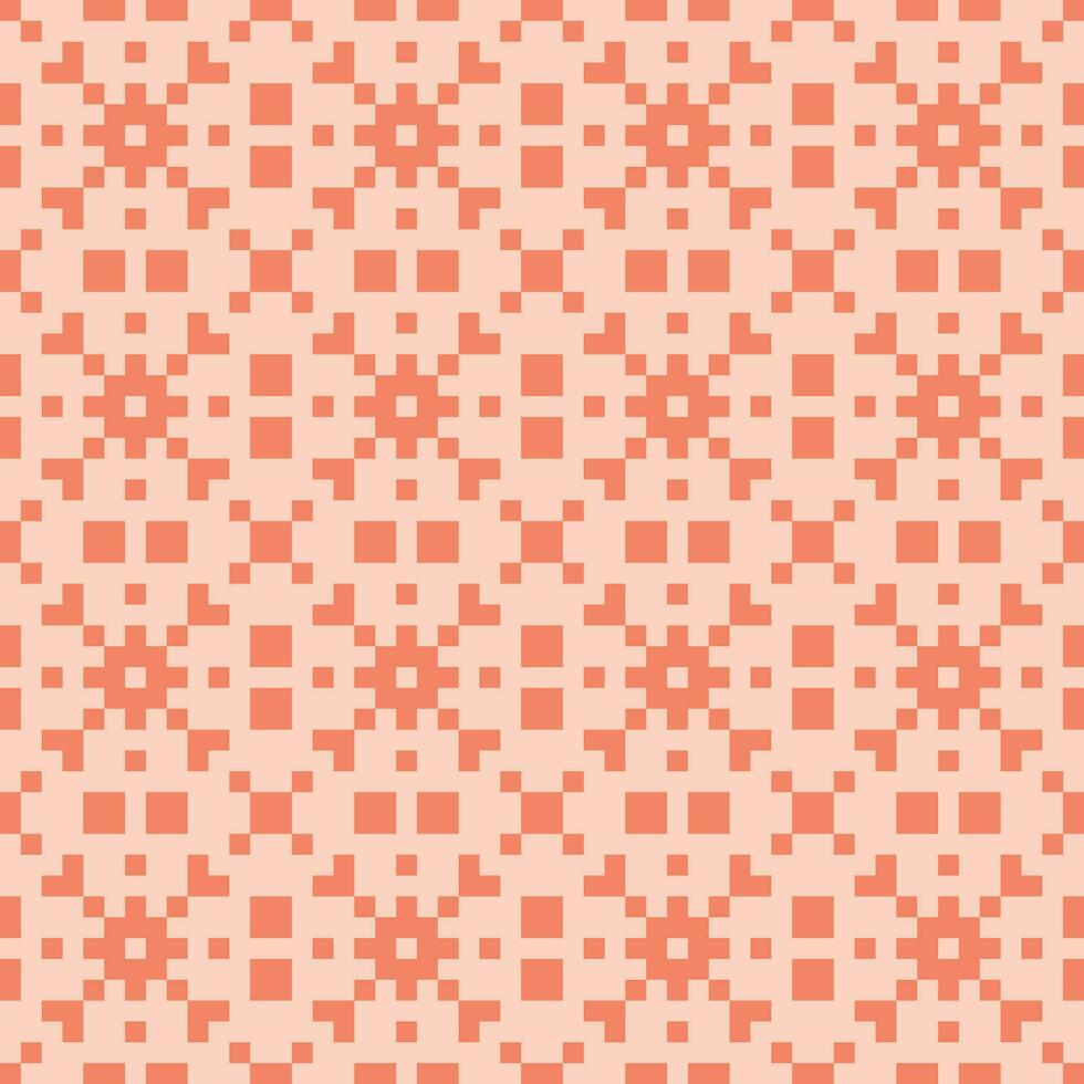 a pink and orange pattern with squares vector