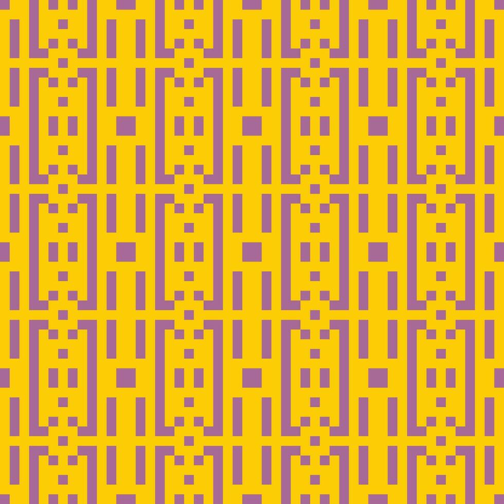 a yellow and purple pattern with squares vector