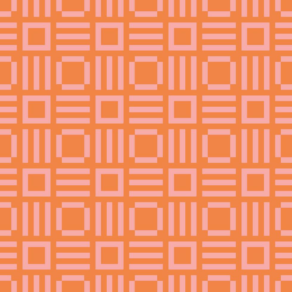 an orange and white geometric pattern vector