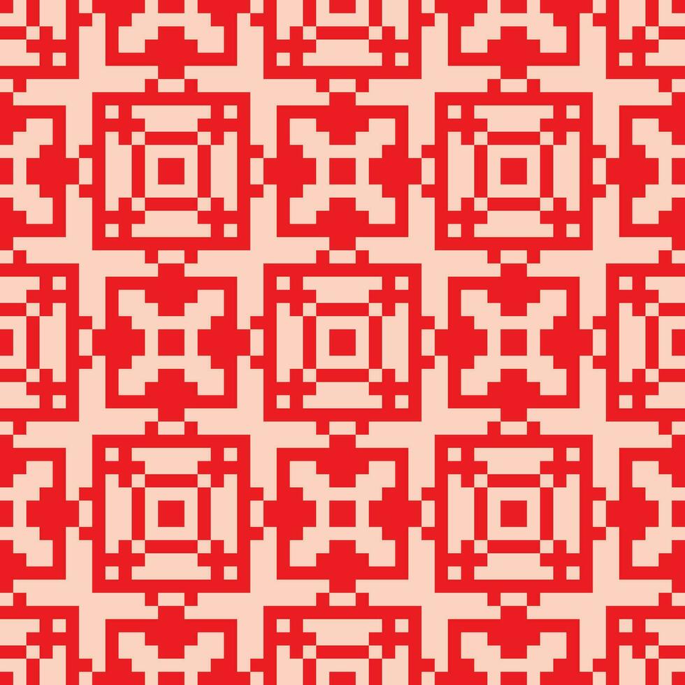 a red and white geometric pattern vector