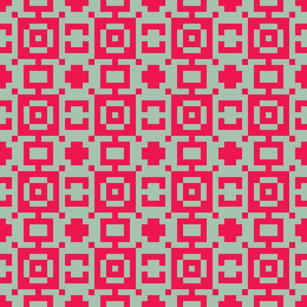 a red and blue geometric pattern vector