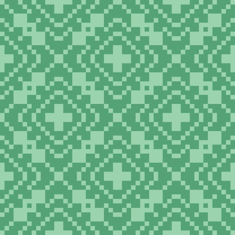 a green and white pattern with squares vector
