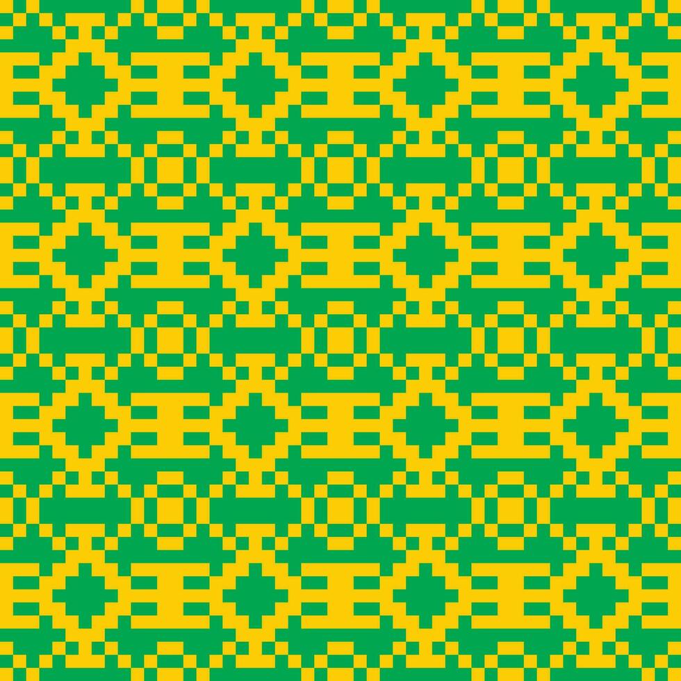 an abstract pattern with yellow and green squares vector