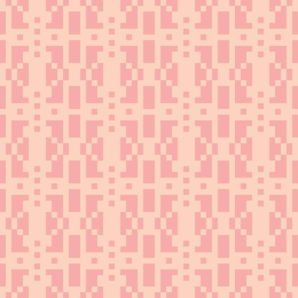 a pink and white pattern with squares vector