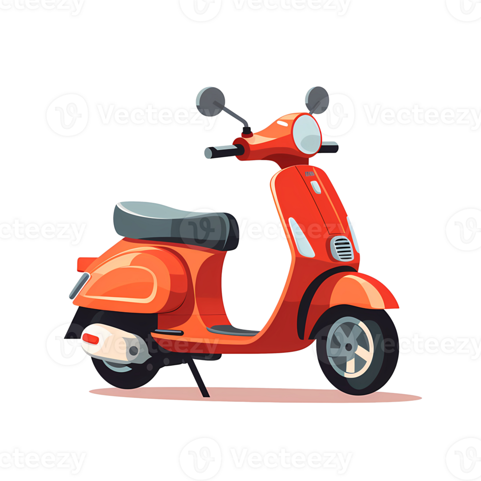 Ai generated scooter on transparent background png