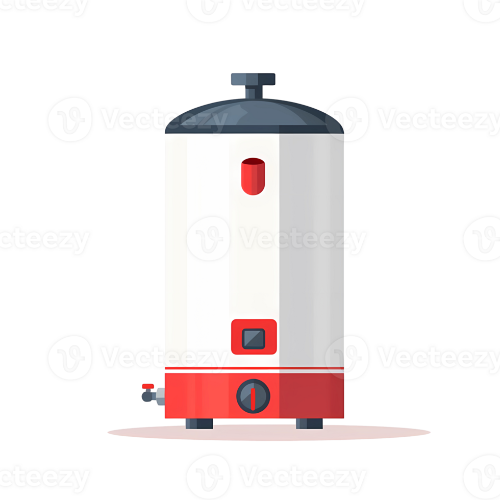 Ai generated water heater icon, water heater flat design. png