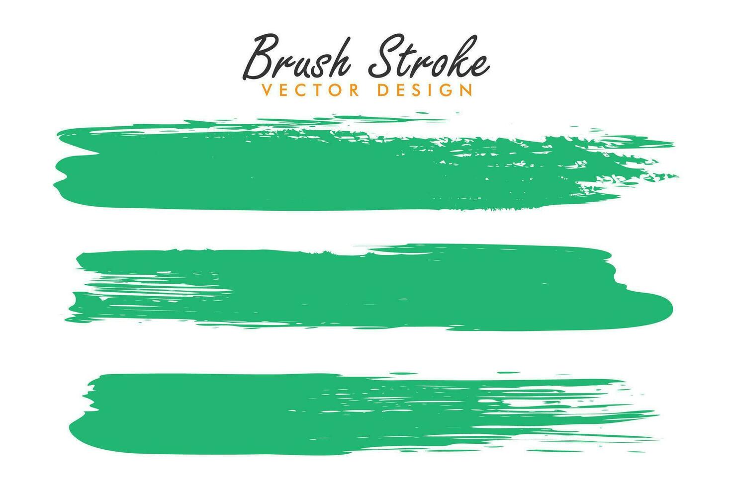 Handrawn brush stroke grunge isolated on white background vector