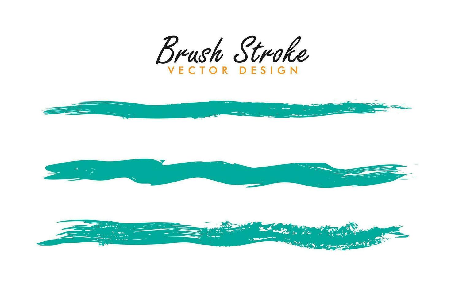 Handrawn brush stroke grunge isolated on white background vector