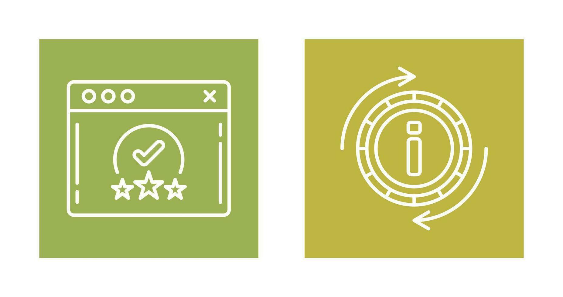 rating and refresh  Icon vector
