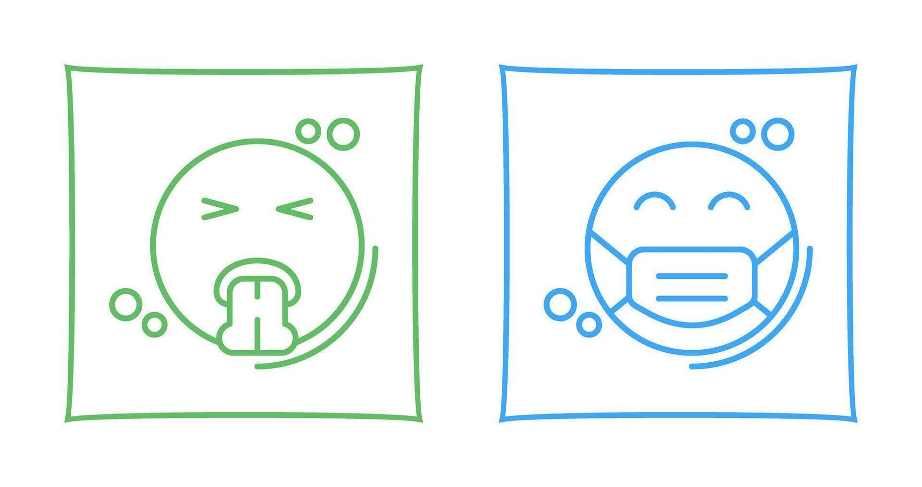 Vomit and Mask Icon vector
