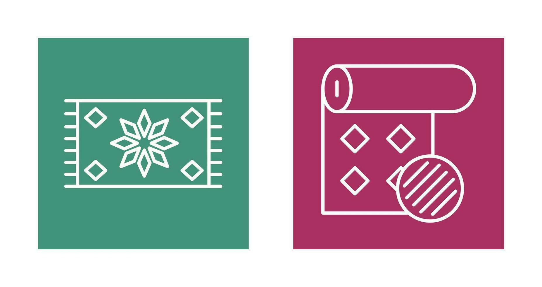 Carpet and Wallpaper Icon vector