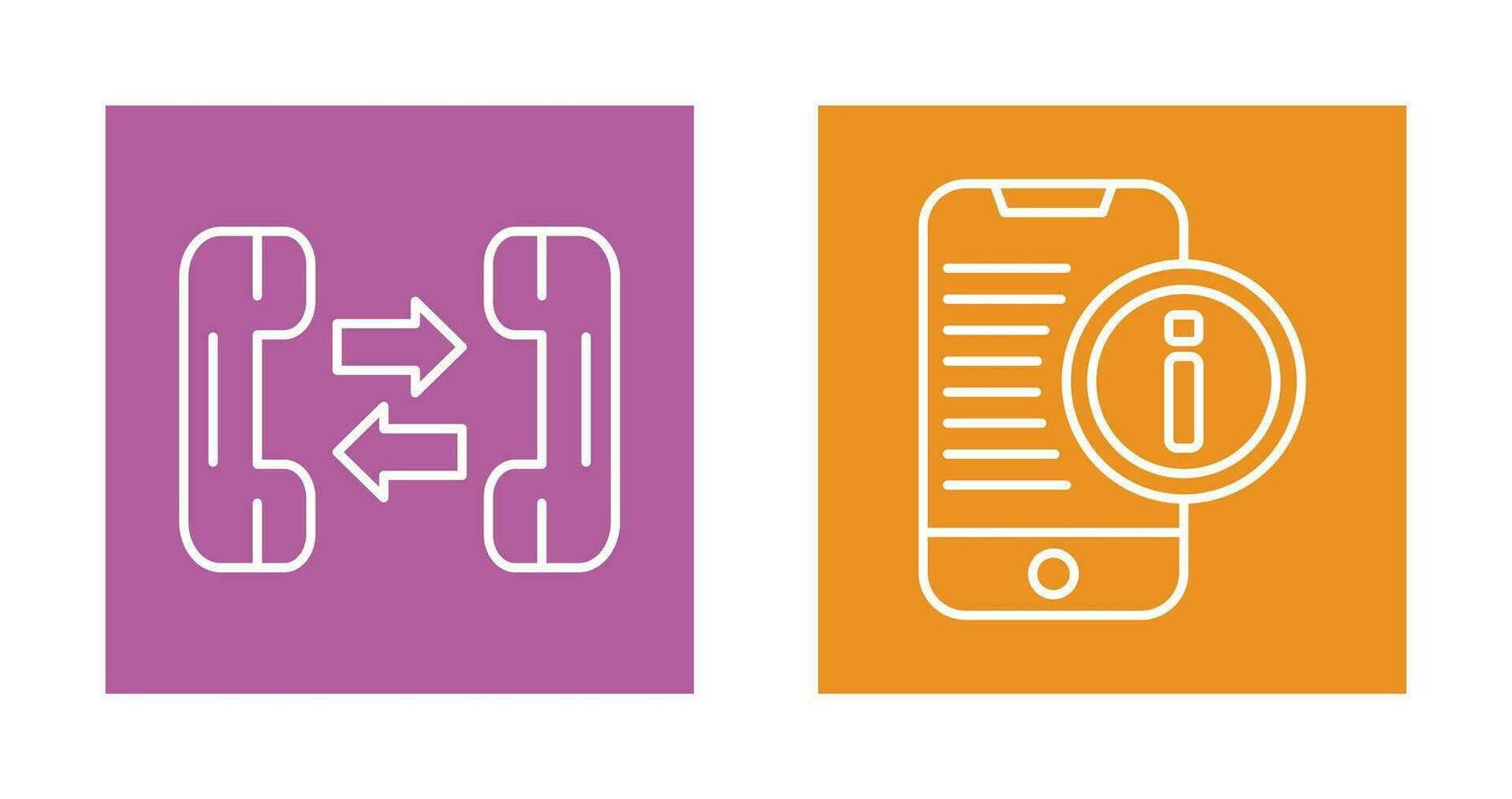phone call and smartphone Icon vector