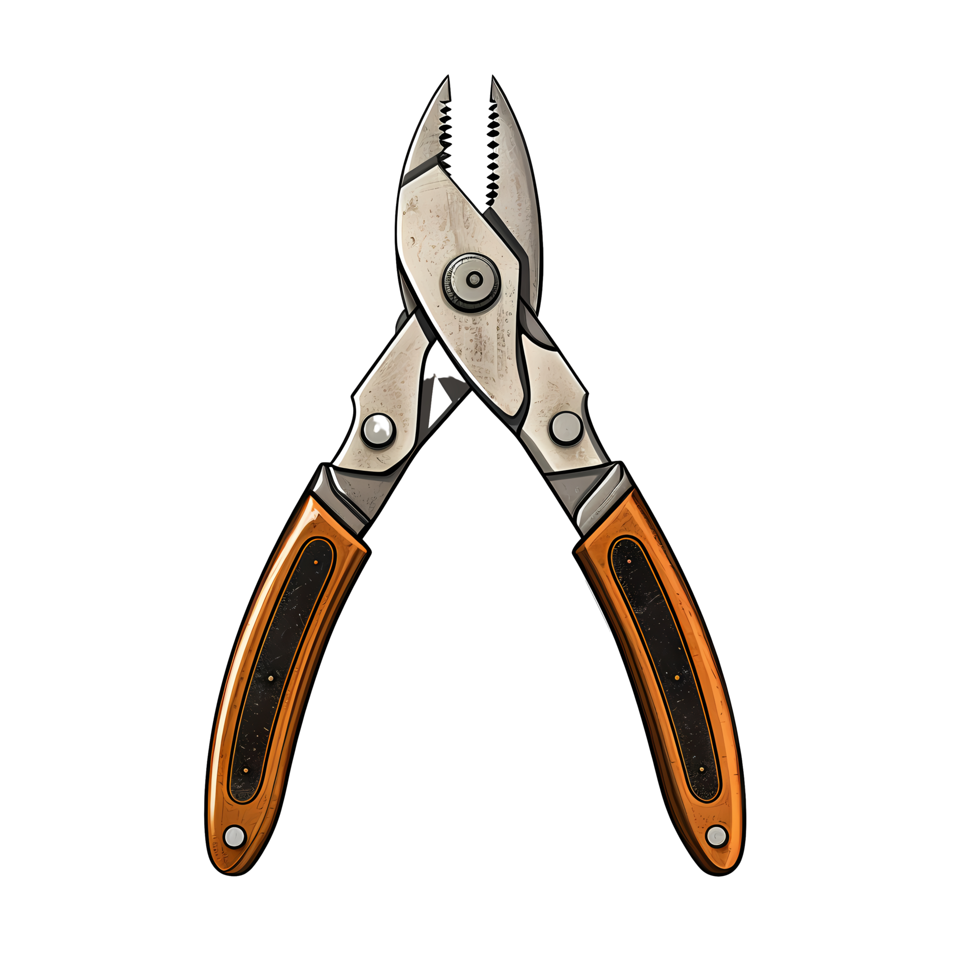 Ai generated pair of pliers on a transparent background 33208991 PNG