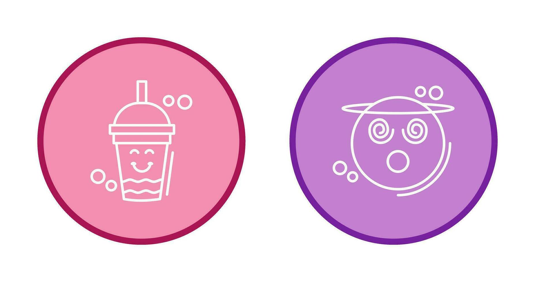 Drink and Dizzy Icon vector