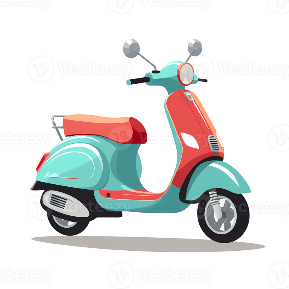 Ai generated scooter on transparent background png