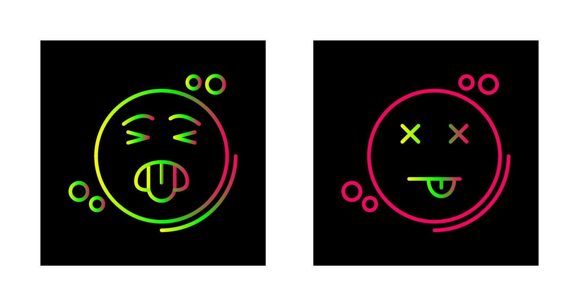 Disgusted and Dead Icon vector