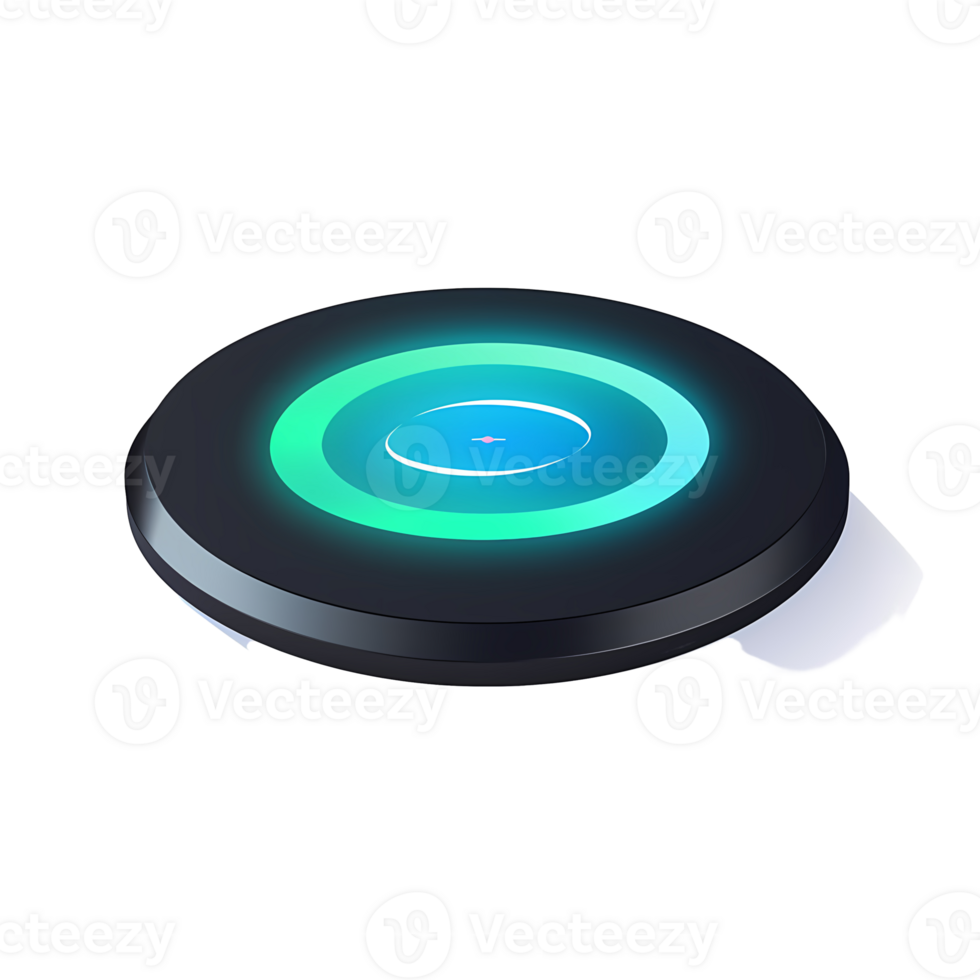 Ai generated wireless charger flat design png
