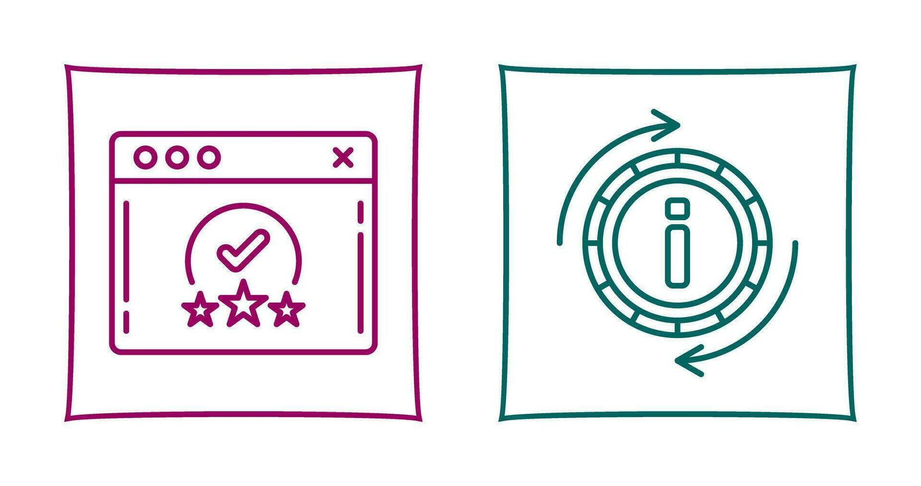 rating and refresh  Icon vector