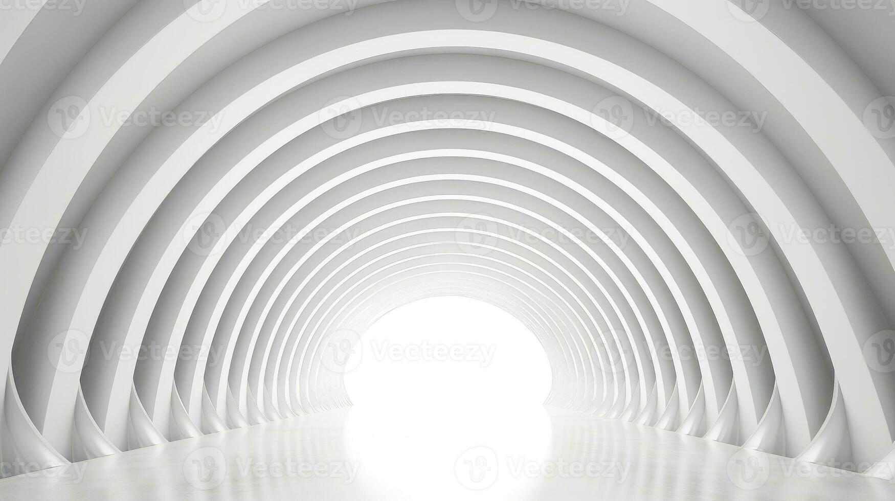 Abstract white architecture background, white geometric wallpaper, Generative AI photo