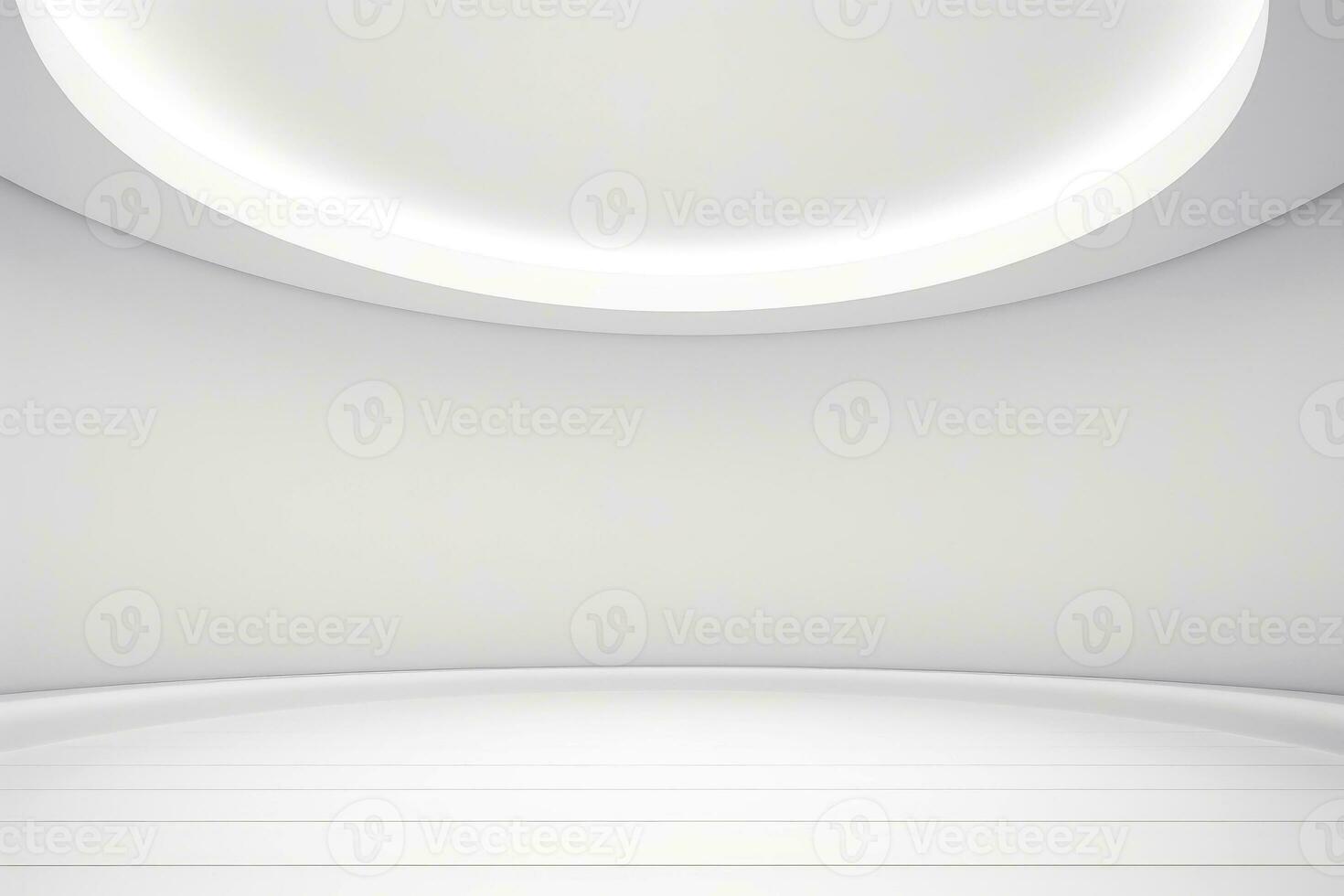 Abstract futuristic architecture background, Minimal technology white backdrop, Generative AI photo