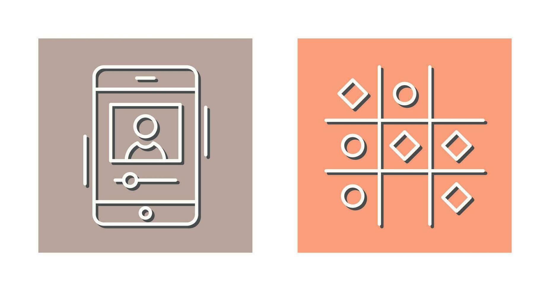 log and Tic Tac Toe Icon vector