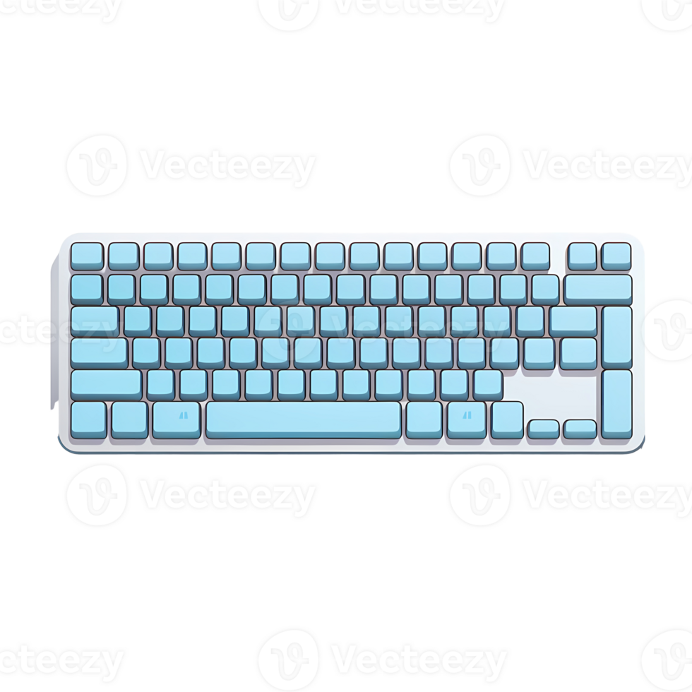 Ai generated computer keyboard on a transparent background png