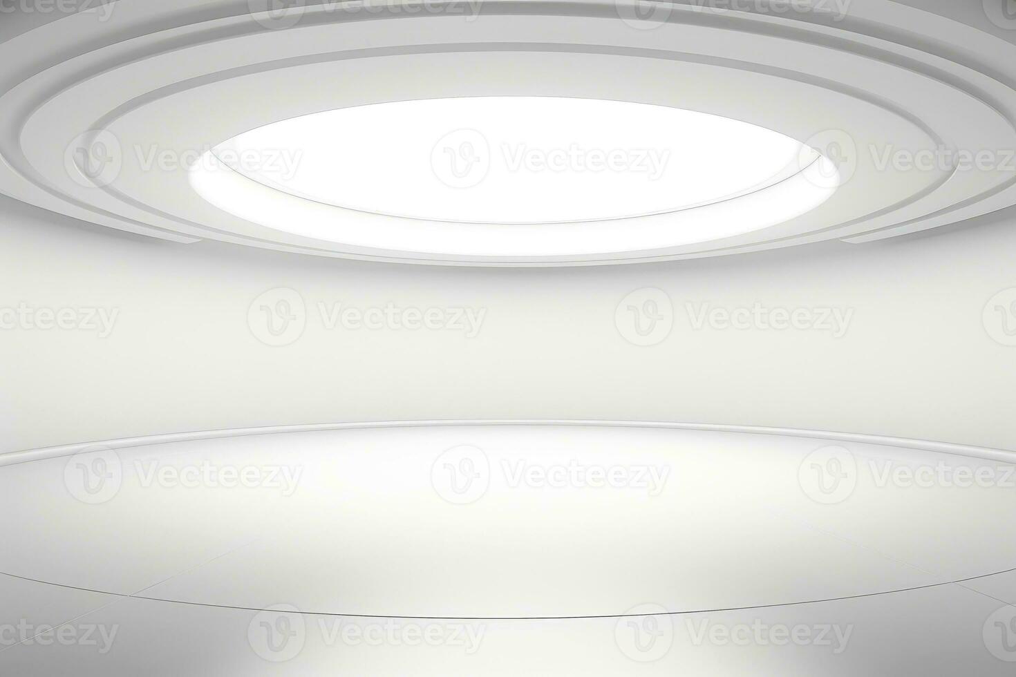 Abstract futuristic architecture background, Minimal technology white backdrop, Generative AI photo