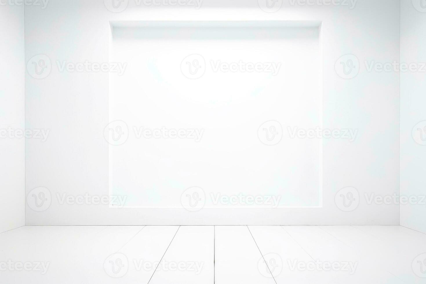 Abstract futuristic architecture background, Minimal technology white backdrop, Generative AI photo