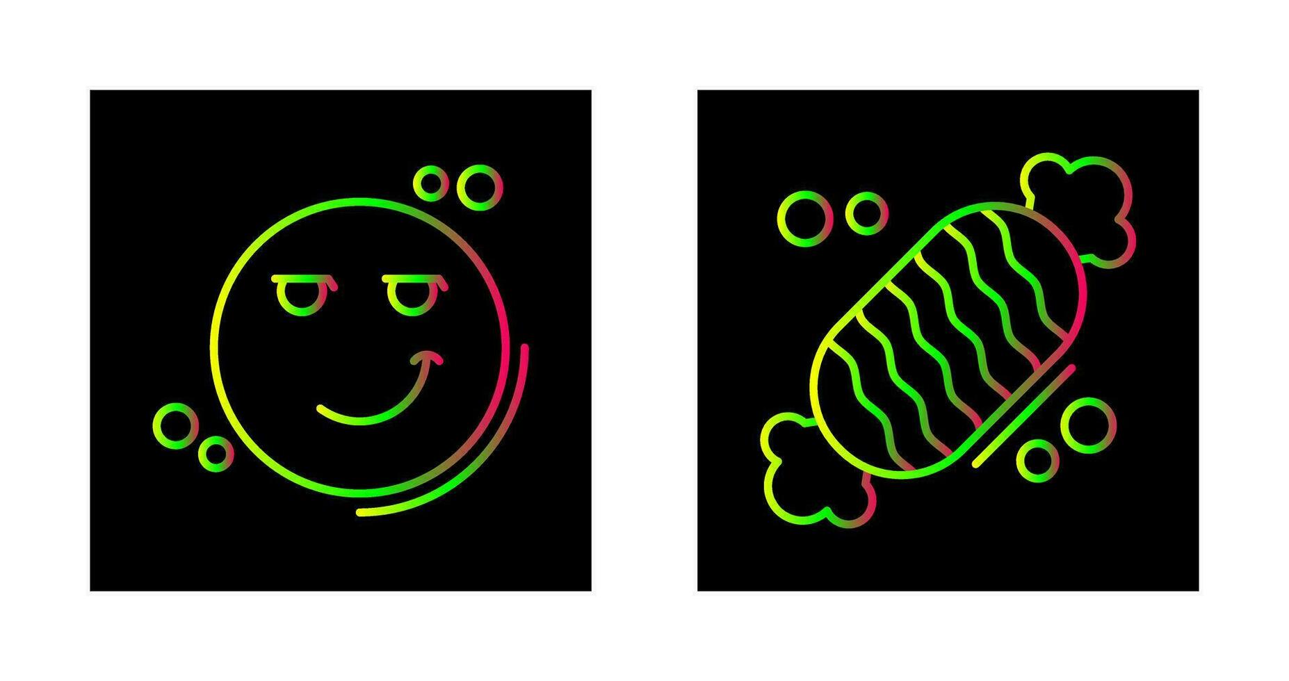 Smirk and Candy Icon vector