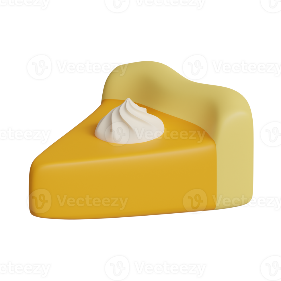 3d illustration of thanksgiving pie icon png