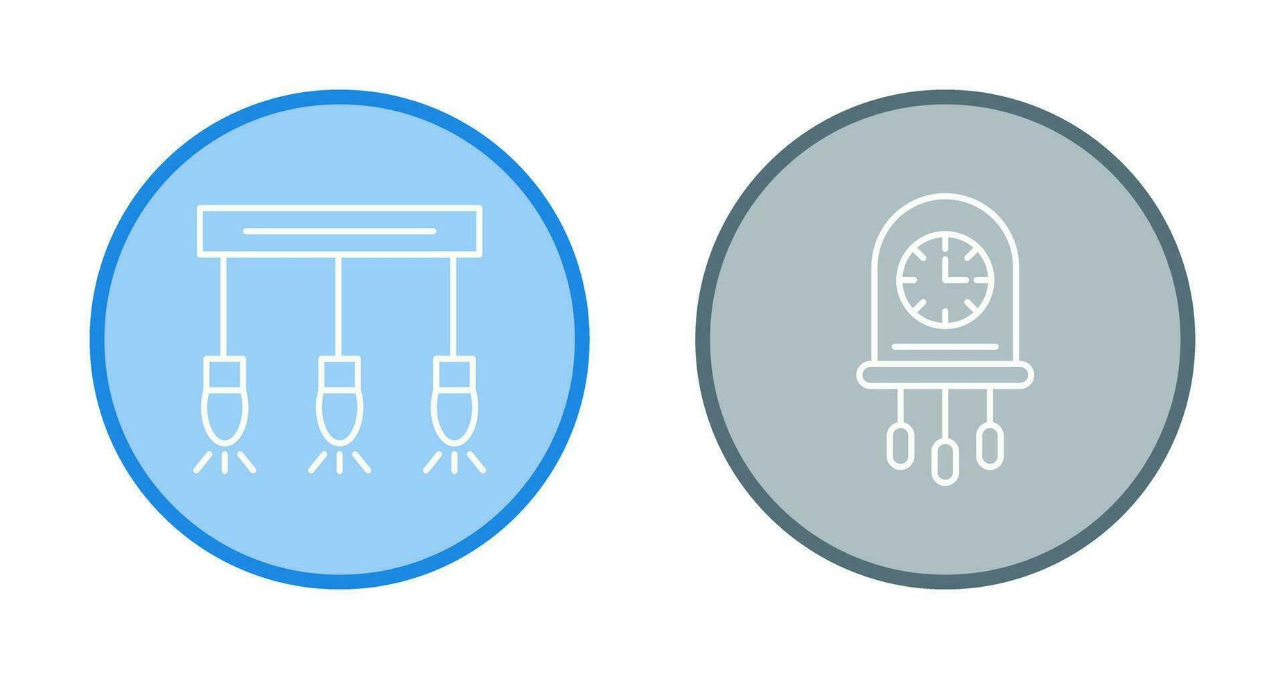 Light and Clock Icon vector