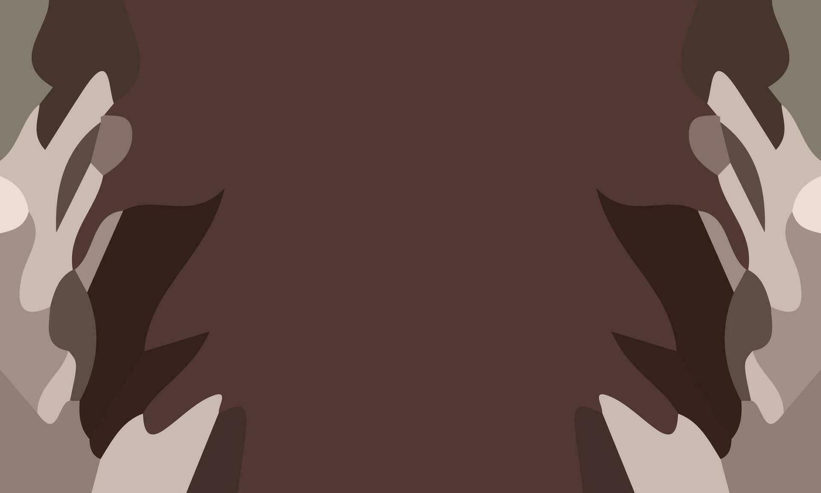 Aesthetic abstract art with a combination of shapes and brown colors. Suitable for background and poster vector