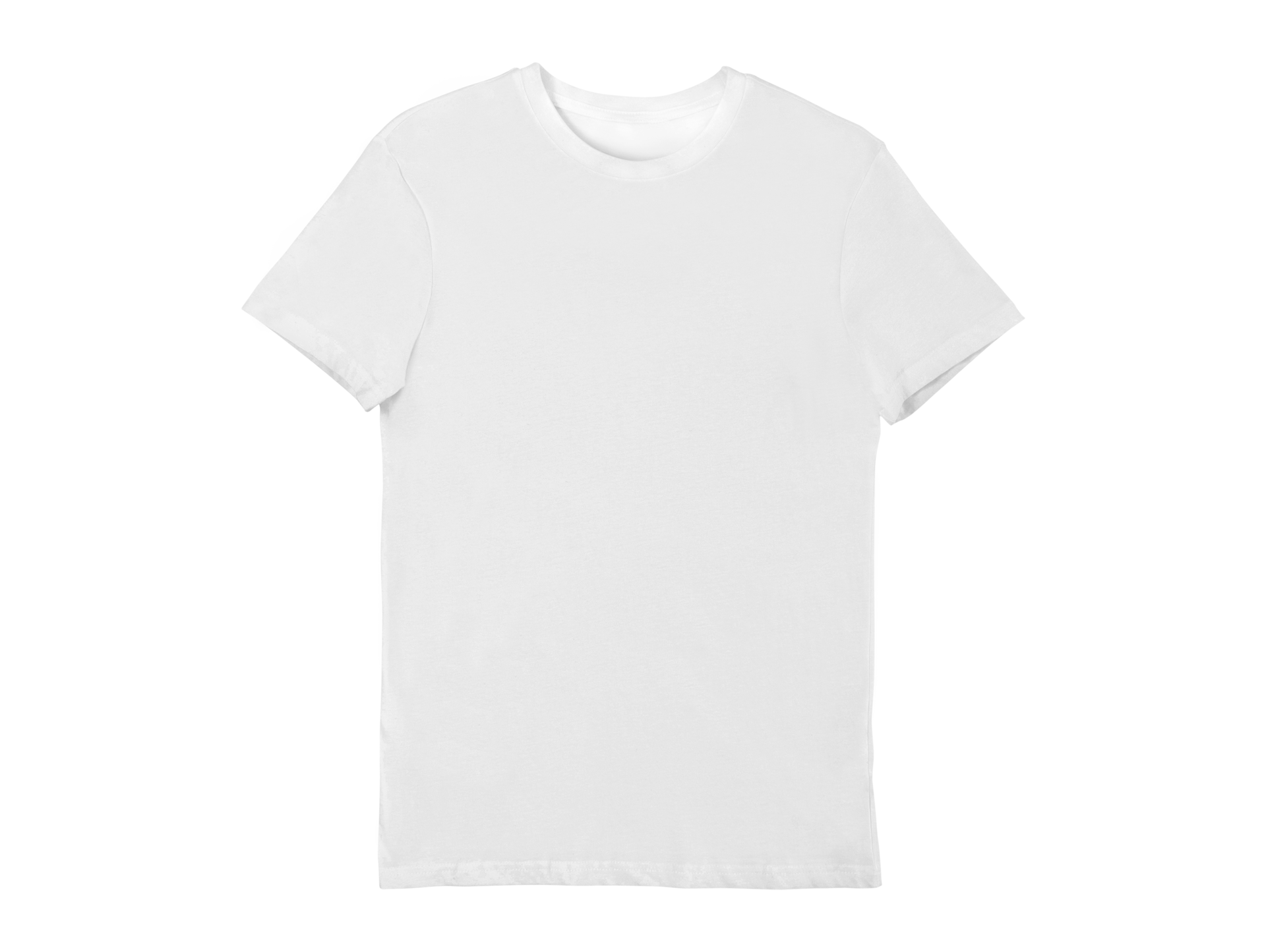 Isolated fold white blank T-shirt product for design concept mock up ...