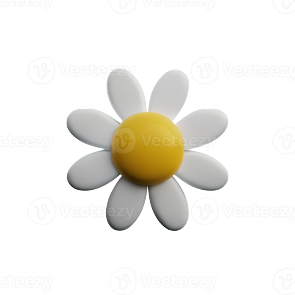 Daisies  White Cute AI Generative png