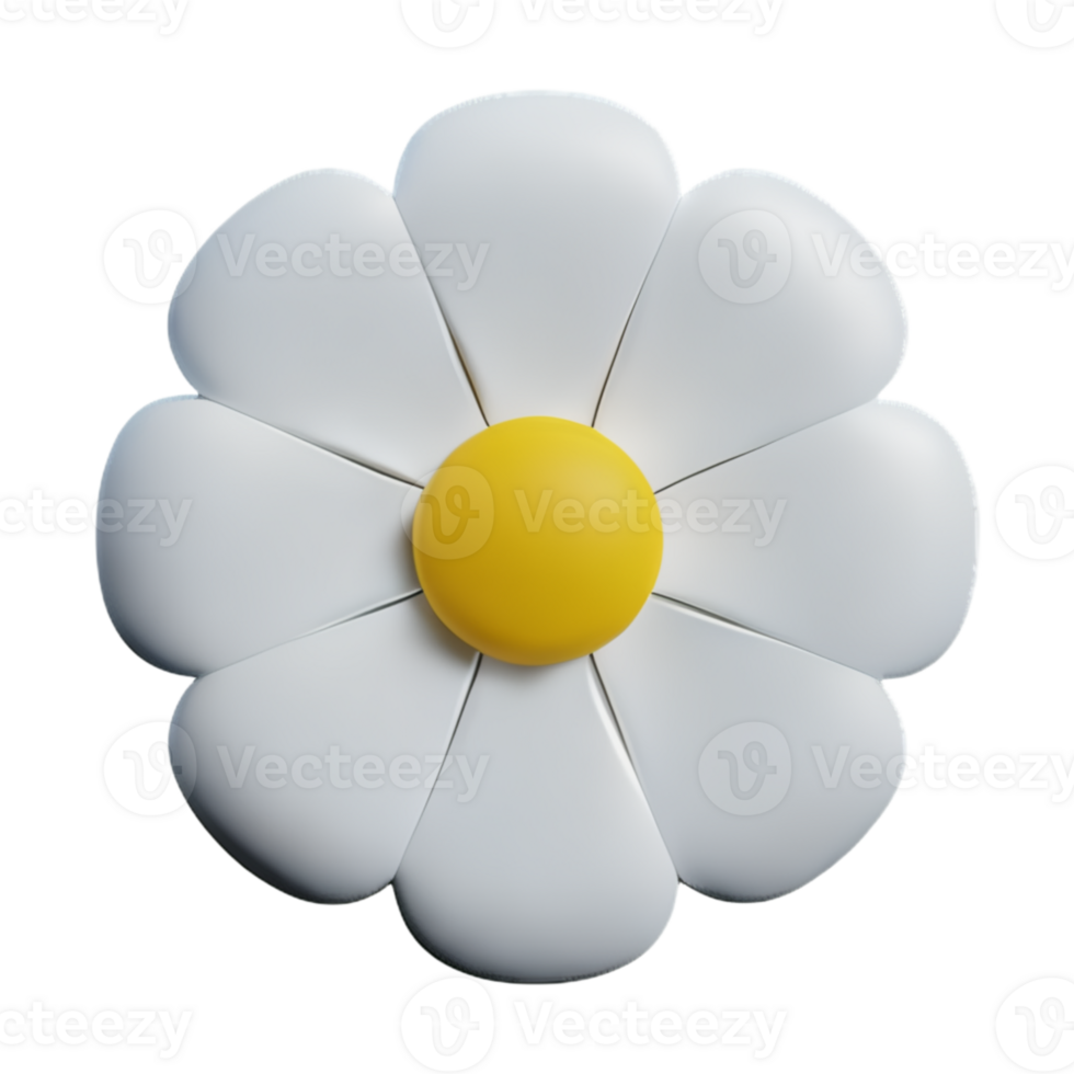 Daisies  White Cute AI Generative png