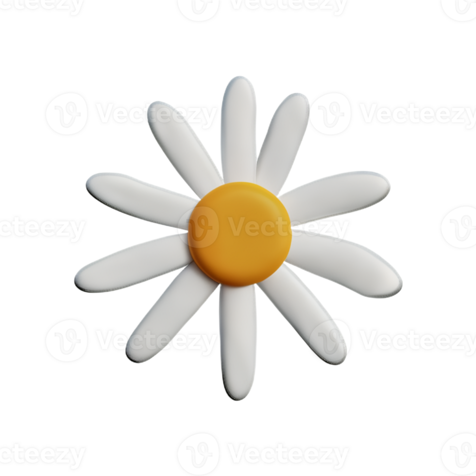 Daisies  White Cute AI Generative png