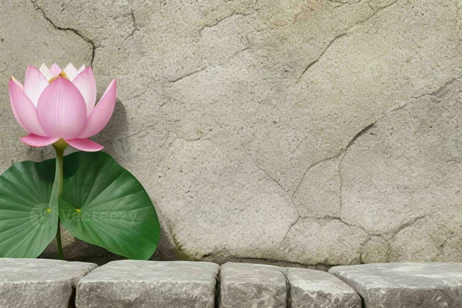 Lotus flower. background. AI Generative Pro Photo