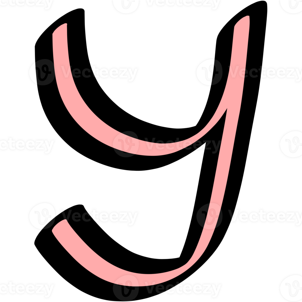 handwritten pink english letters png