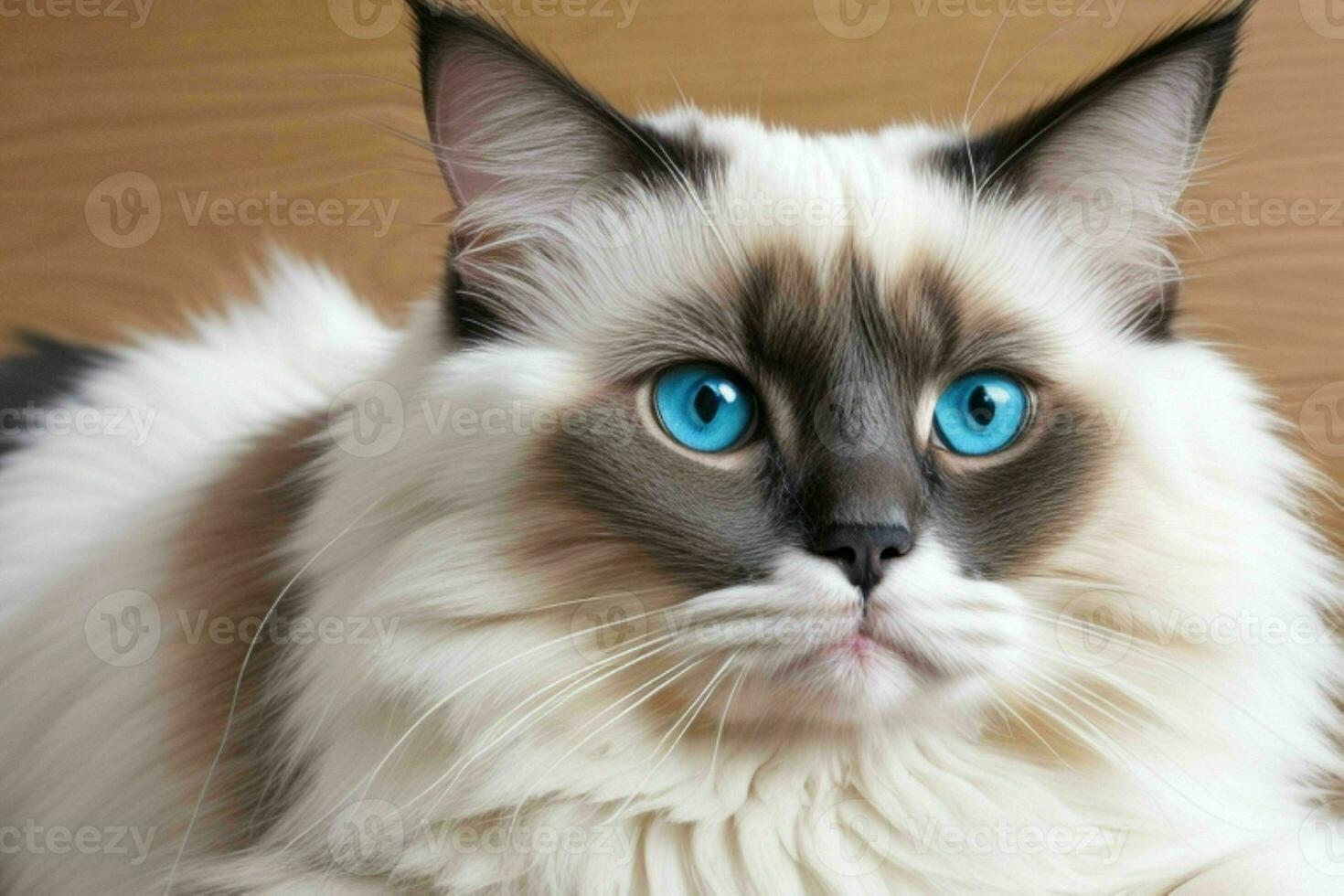 Cute ragdoll cat. AI Generative Pro Photo