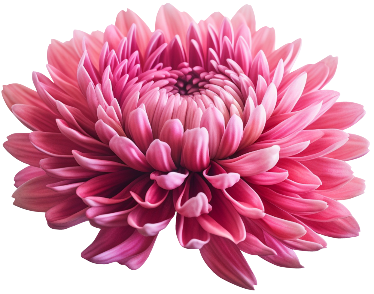 colorful chrysanthemum flower cutout without background AI Generative png