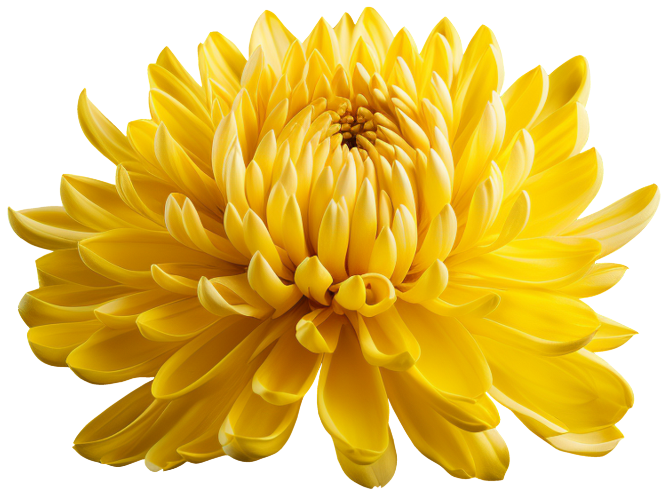 colorful chrysanthemum flower cutout without background AI Generative png