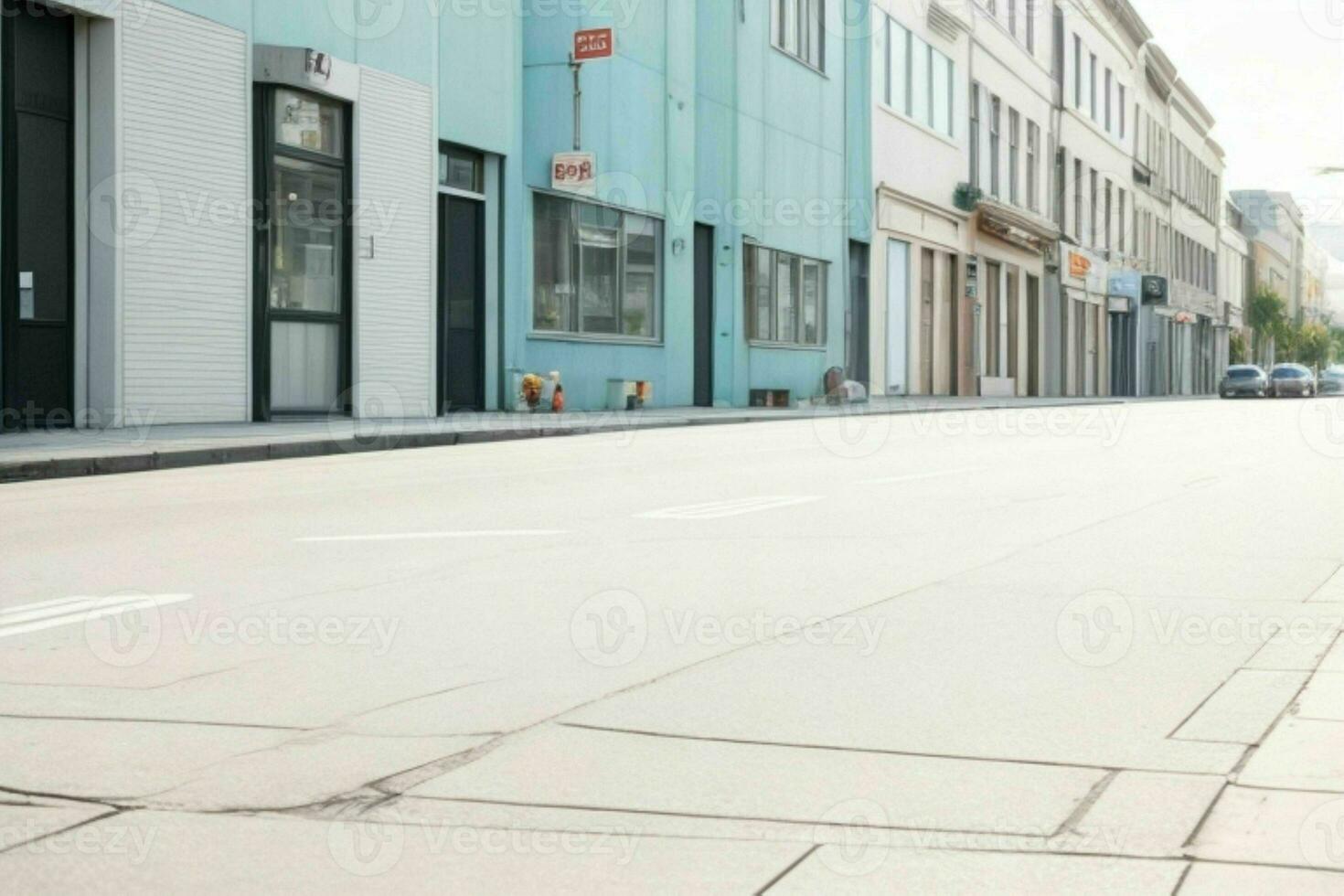 vacío espacio en el calle. antecedentes. ai generativo Pro foto