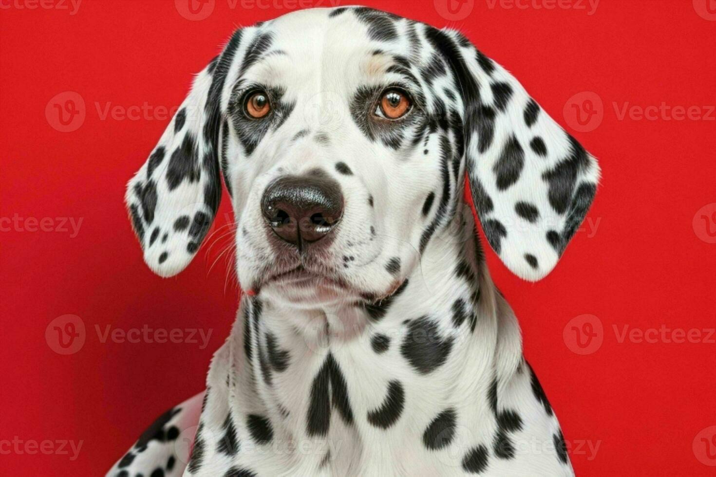 Photo of dalmatian dog. AI Generative Pro Photo