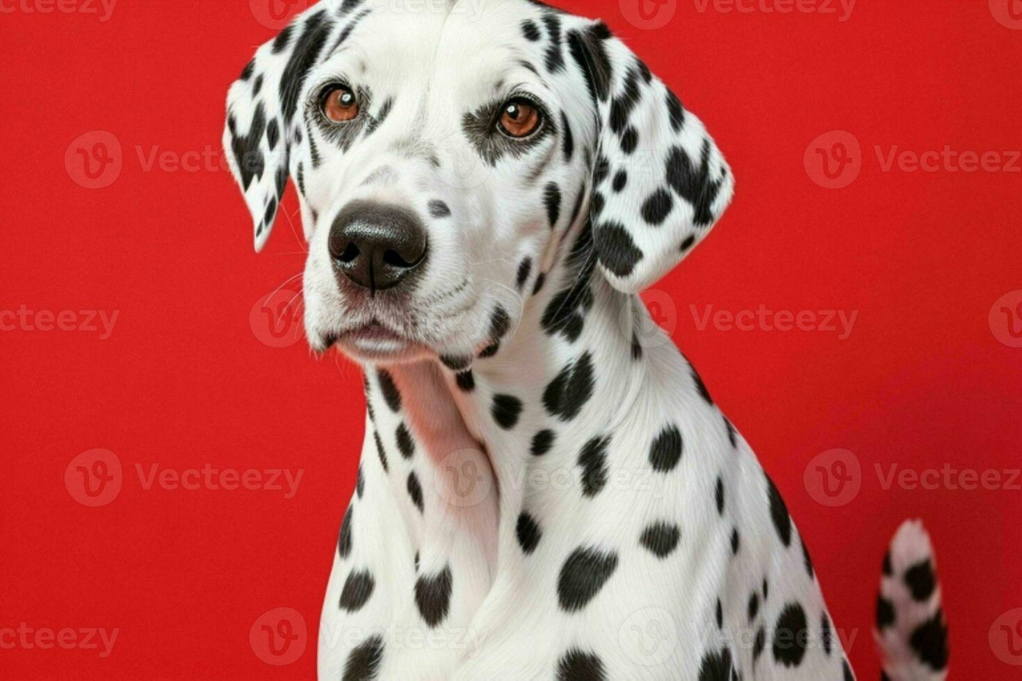 Photo of dalmatian dog. AI Generative Pro Photo